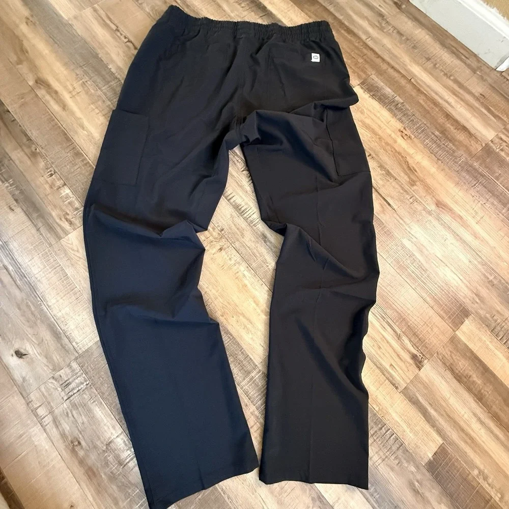 Mens Wonder Wink Scrub Pants Size XL Style # 5434 Black Cargo
